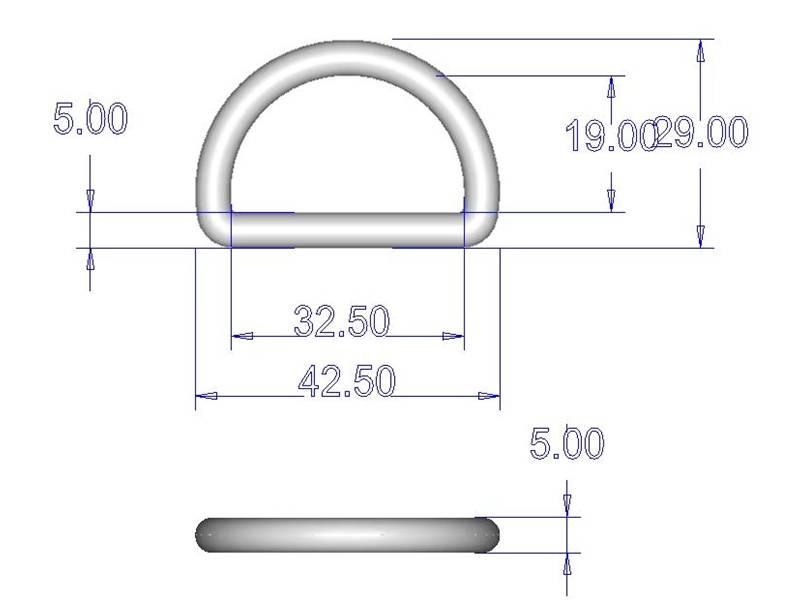 32mm Round D-Ring