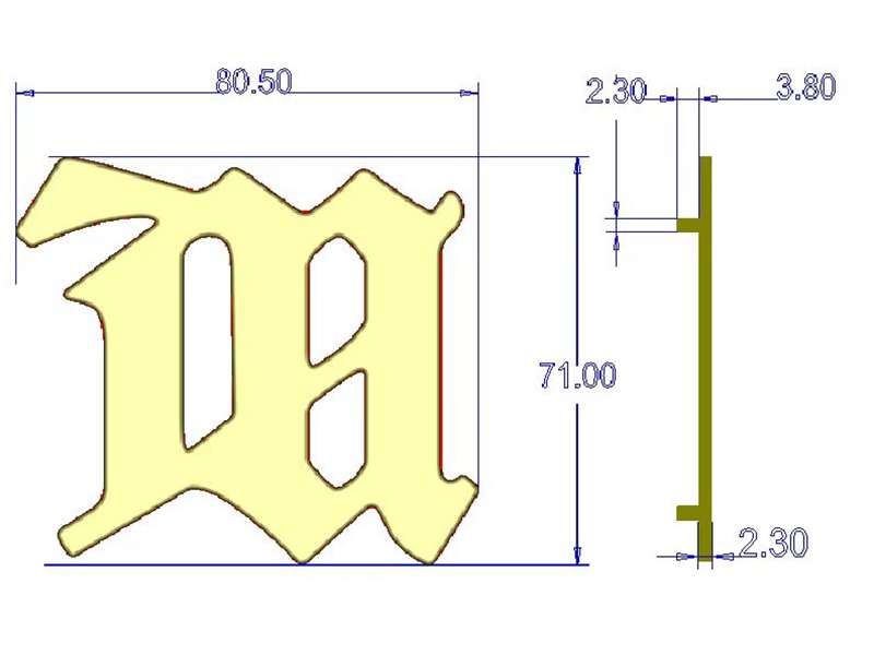 80mm Stainless Plate